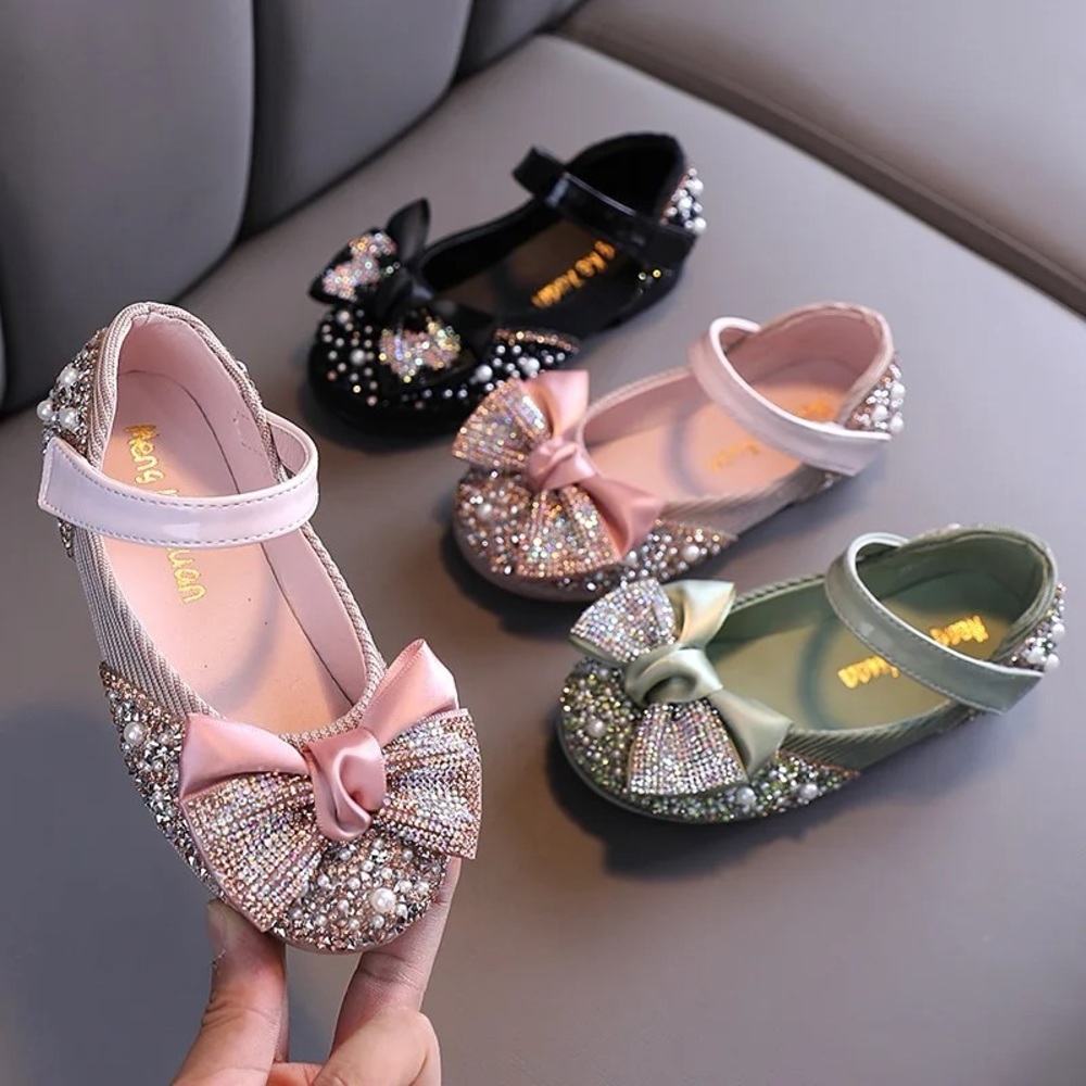 Girls Mary Jane Ballerina Flat Dress Shoes Pastel colors 5 toddler to 3 big kid